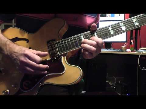 Epiphone 50th Anniversary 1962 Sheraton E212T - Sounds - YouTube