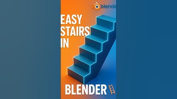 Easy Stairs in Blender 🪜  Blender Tutorial #blender #stairs #shorts