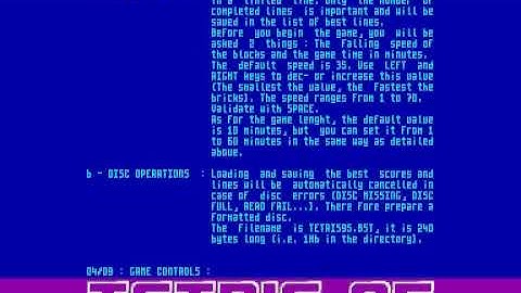 Amstrad CPC Longplay [195] Tetris 