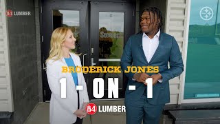 Exclusive 1-on-1 interview with RD 1 draft pick Broderick Jones | Pittsburgh Steelers