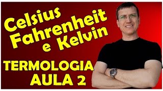 ESCALAS CELSIUS - FAHRENHEIT - KELVIN - TERMOLOGIA - Aula 2 - Prof.  Boaro