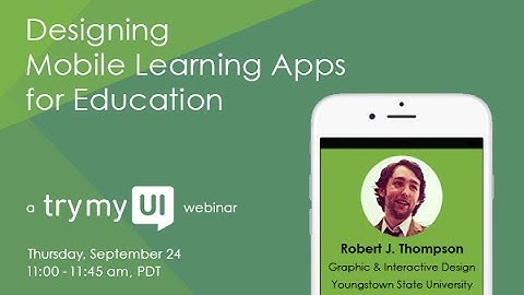 Designing Mobile Learning Apps for Education