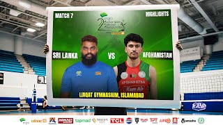 SRI LANKA V AFGHANISTAN HL | 2nd Engro Central Asian Volleyball Championship 2024 Powered by UFONE4G