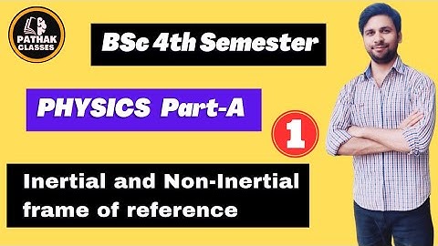 BSc 4th Semester| Perspective of Modern Physics| Inertial and Non Inertial Frame of Reference