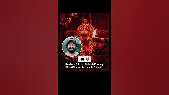Kantara 2 Actor rakesh poojary Died of heart attack at 34 🙏🥹 # Om Shanti # shortvideo