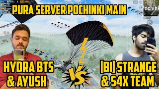 HYDRA BTS VS BI STRANGE IN POCHINKI | LATEST FIGHT | PURA SERVER POCHINKI MAIN AA GAYA | PUBG MOBILE