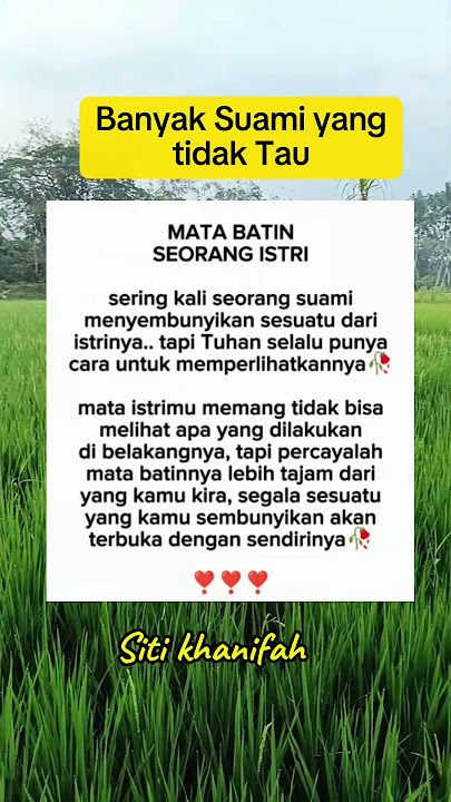 banyak suami yang tidak tau #fypage #ilmurumahtangga #quoteoftheday