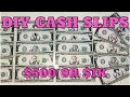 How I Make Cash Slip Place Holders! $1000 or $500 cash slips | Fake Cash
