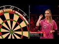 Katherine ryan throws her first darts  lets play darts for sport relief episode 1  bbc two