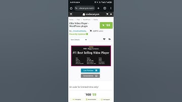Elite Vedio Player - WordPress Plugin