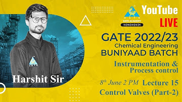 #15 | CONTROL VALVES-2 | Instrumentation & Process Control by Harshit Sir | Buniyaad Batch | CH