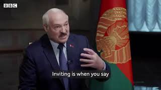 Лукашенко вставляет "пистон" корреспонденту BBC 2021 год