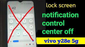 Vivo y28e  5g open control center from the lock screen | vivo mobile notification drawer off |