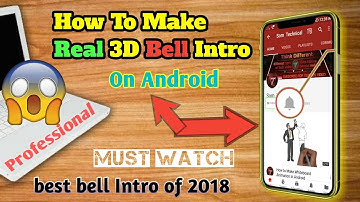 Kinemaster editing#63/how to make real 3D subscribe bell intro on android?