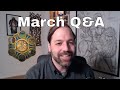 March Q&A, 2019