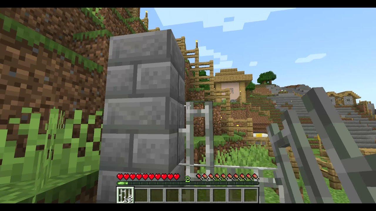 How to create iron bars in Minecraft YouTube