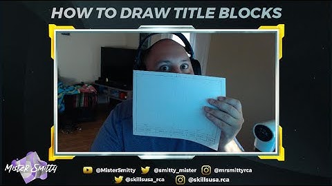 Drawing Title Blocks: Technical Drawing