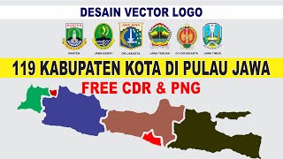 Desain 119 Vector Logo Kabupaten Kota di Pulau Jawa (Free CDR & PNG) - Vector Logo Design