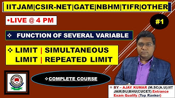 Limit || Repeated Limit || Simultaneous Limit || Function of  Several Variable ||  Lec - 1