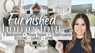New Home FURNISHED HOME TOUR 2023 | 2023 DREAM HOME Furnished Home Tour | NEW HOUSE Tour w\/ LINKS!
