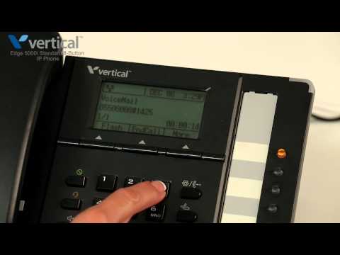 How do I access voicemail on the Edge 5000i 8 button IP phone