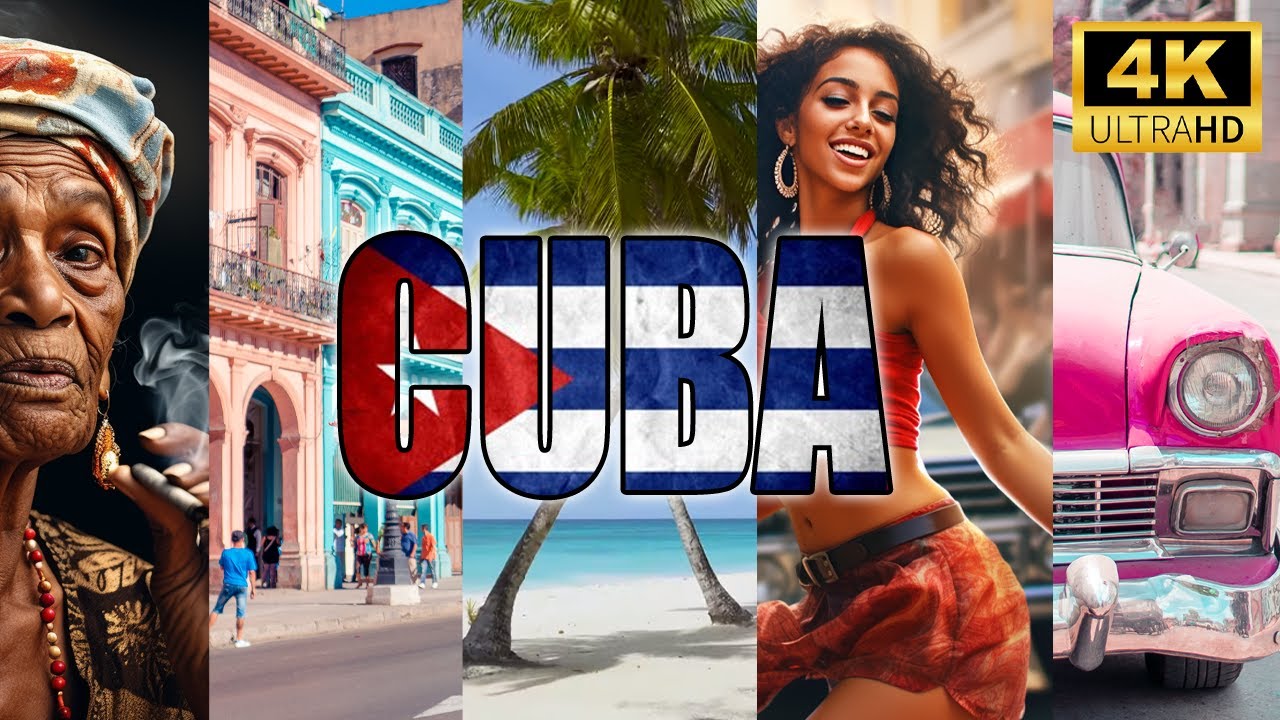 Cuba in 4K   Havana Vibes Breathtaking Landscapes Traditional Latin Salsa Cuban Relaxing Music Mambo