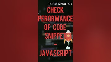 Easy trick to Check Performance 🚀 of JavaScript Code 😎 #javascript #learnjavascript #coding