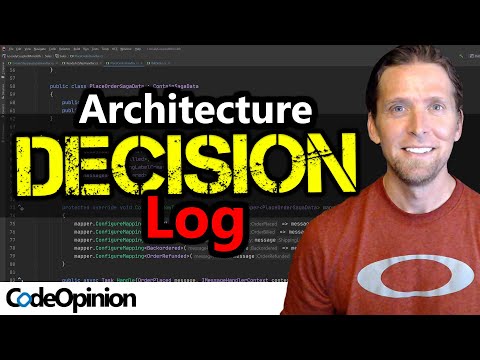 Architecture Decision Records (ADR) as a LOG that answers "WHY?"