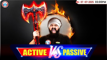 ACTIVE vs PASSIVE Voice | Active Passive Voice English Grammar | Concepts, Tricks & Sentence | RWA