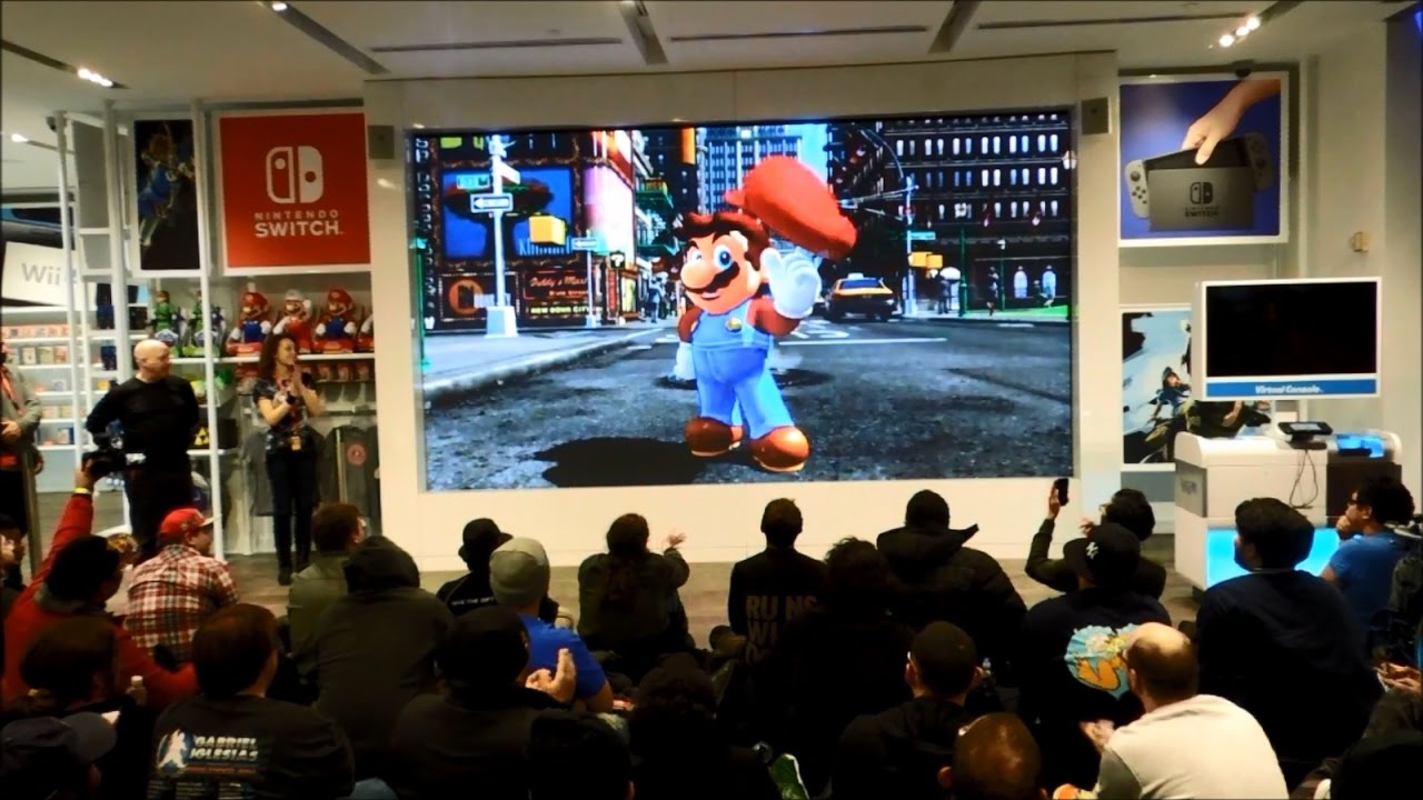 Photos of the Nintendo NY store Nintendo Switch Launch Event and