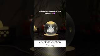 Ganesha 3D Crystal Ball Night Lamp 😍✨ Perfect Gift Idea #shorts