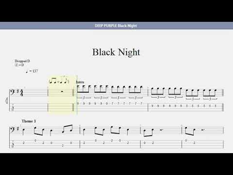 DEEP PURPLE 紫の肖像ギター＆ベースタブ譜集 ディープパープルメドレー E.Gt Part タブ譜付き - YouTube