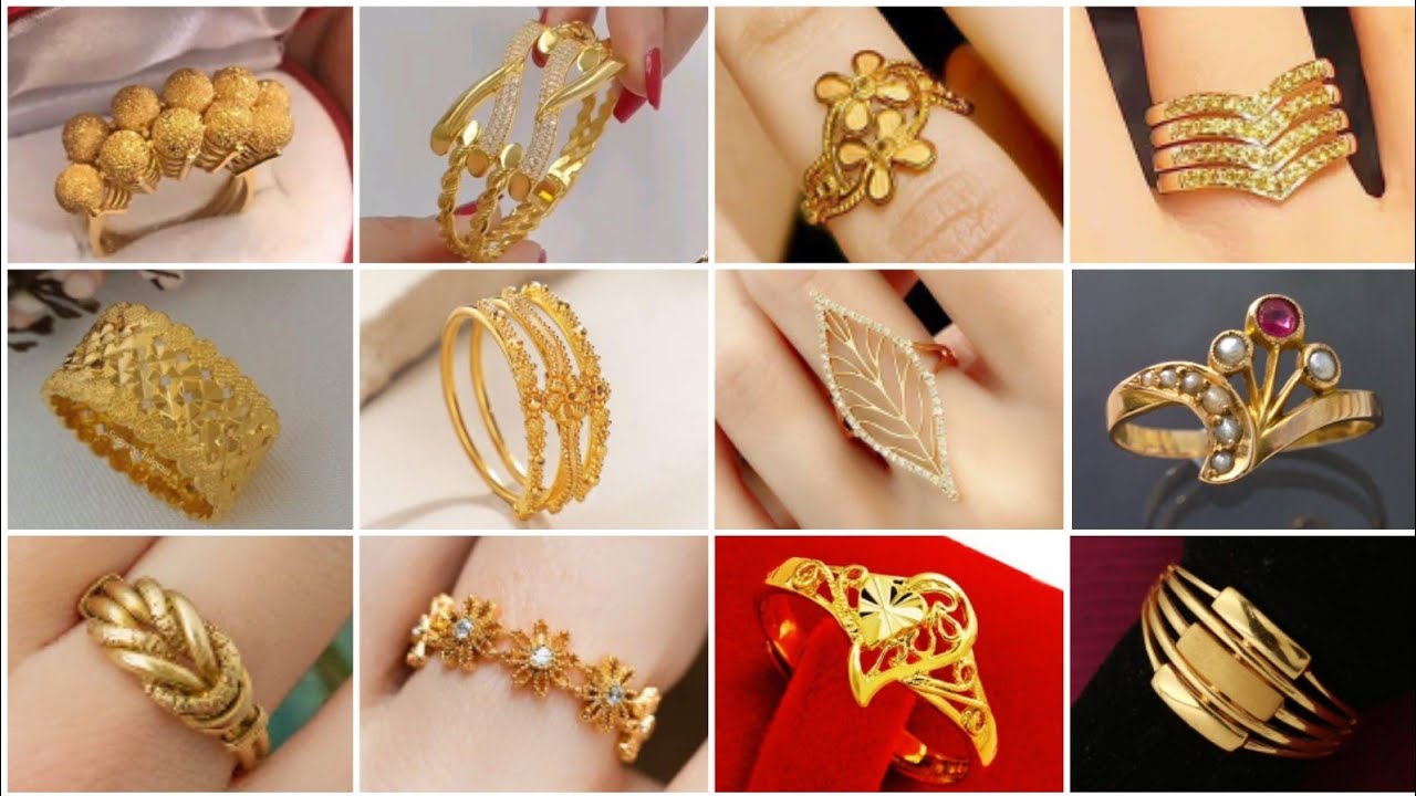 Top 70 + New Gold Ring Designs Gold Ring Designs For Women Gold
