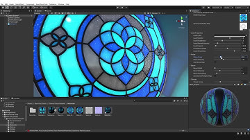 Stained Glass Substance Material For Unity