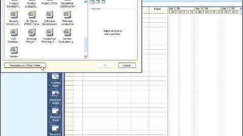 Project 2007 - Getting Started Task Pane -- Getting Help and Creating New Plans (Templates)