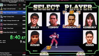 [SNES] Mighty Morphin Power Rangers: The Movie - Normal Morph Speedrun [29:55]