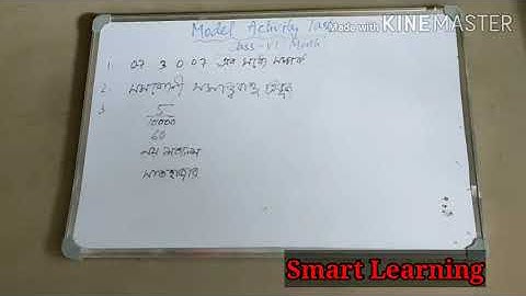 Model Activity Task 2.0 // Class VI // Math