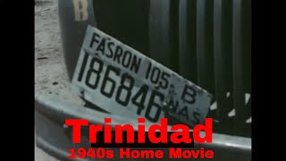 1940s PORT OF SPAIN, TRINIDAD & TOBAGO    U.S. NAVY FASRON105 HOME MOVIE    KODACHROME  44984