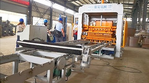 Full Automatic QT10 15F Concrete Block Making Machine