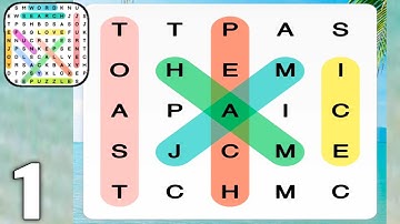 Word Search - Word Puzzle Game - Gameplay Walkthrough Part 1 All Levels 1-10 (Android & iOS)