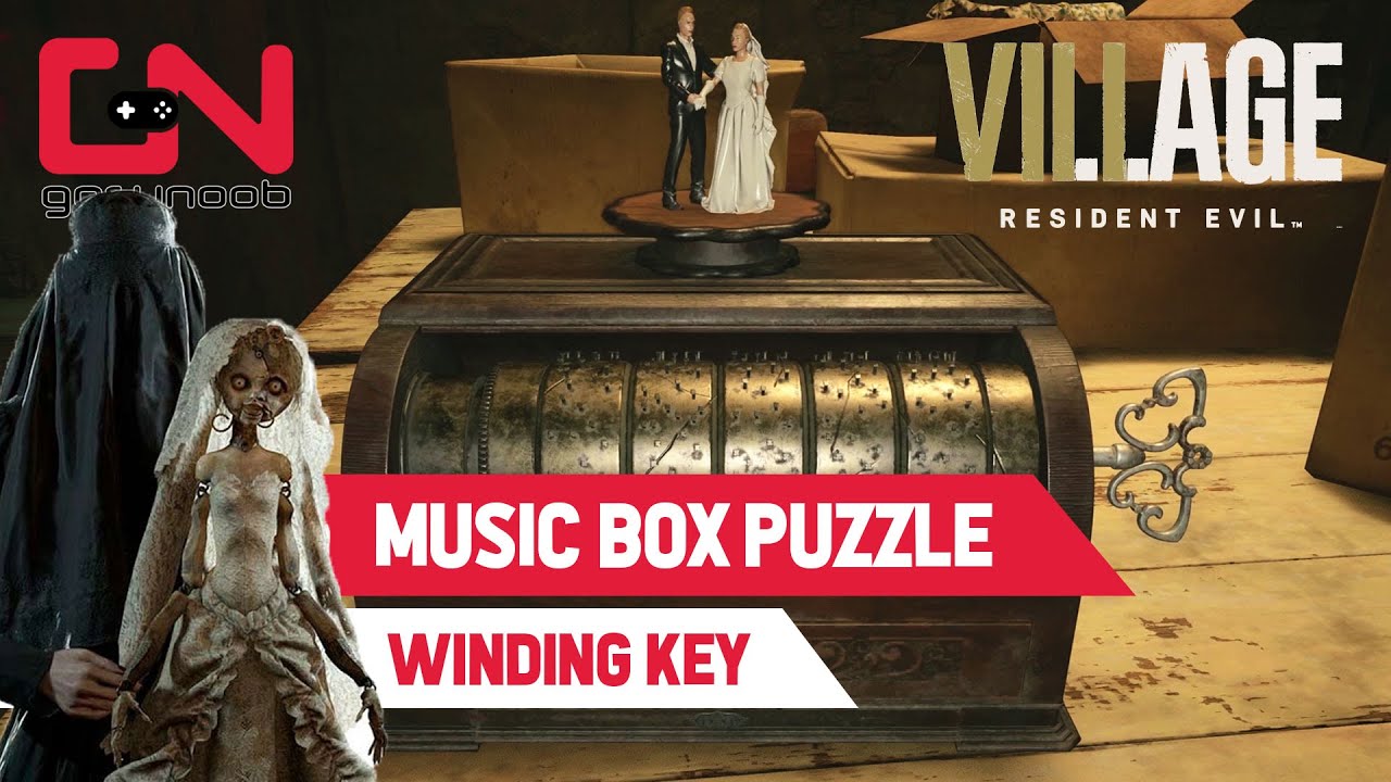 Music Box Puzzle Resident Evil 8 Village Winding Key House Beneviento music-box-puzzle-resident-evil-8-village-winding-key-house-beneviento