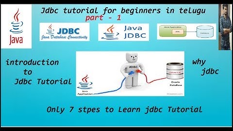 java Jdbc Tutorial -part 1:Introduction to Jdbc ,pre requirement to Jdbc