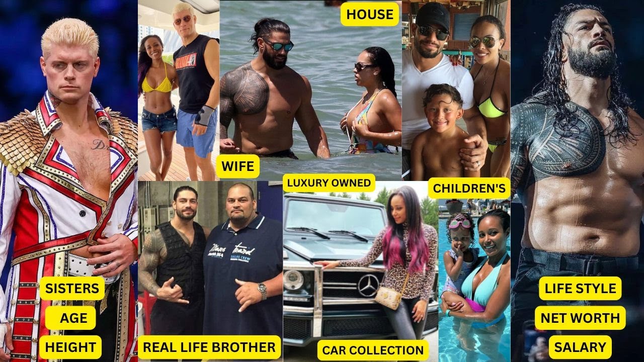 WWE Superstars Roman Reigns and Cody Rhodes Comparison | House ...