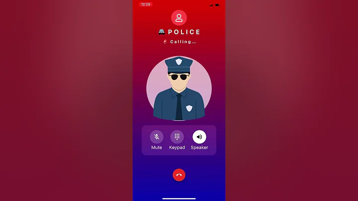 Fake police call for kids 👮‍♀️👮‍♀️