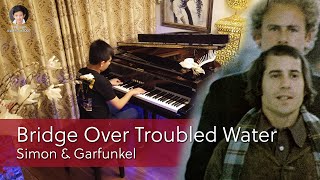 Simon \& Garfunkel Bridge Over Troubled Water Piano Cover | Cole Lam 13 Years Old