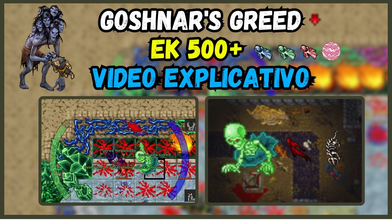 Como Fazer o Segundo boss da Soul War | Goshnar's Greed | EK 500 ...