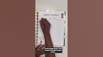 Using My Habit Tracker #organizedlife #habits