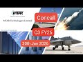 Concall Q3 FY 26 MTAR Technologies Ltd30th Jan 2026 #MTAR Technologies Ltd