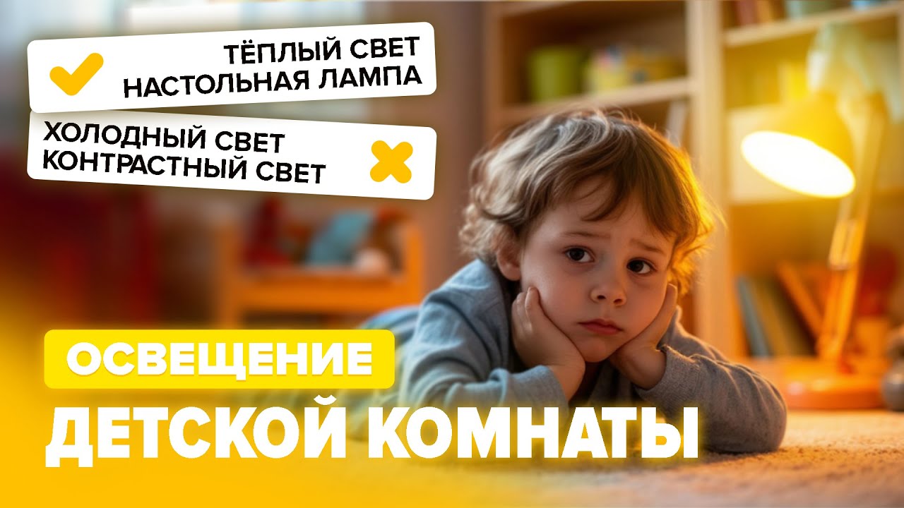 Освещение в детской комнате. Организация света в комнате для детей.