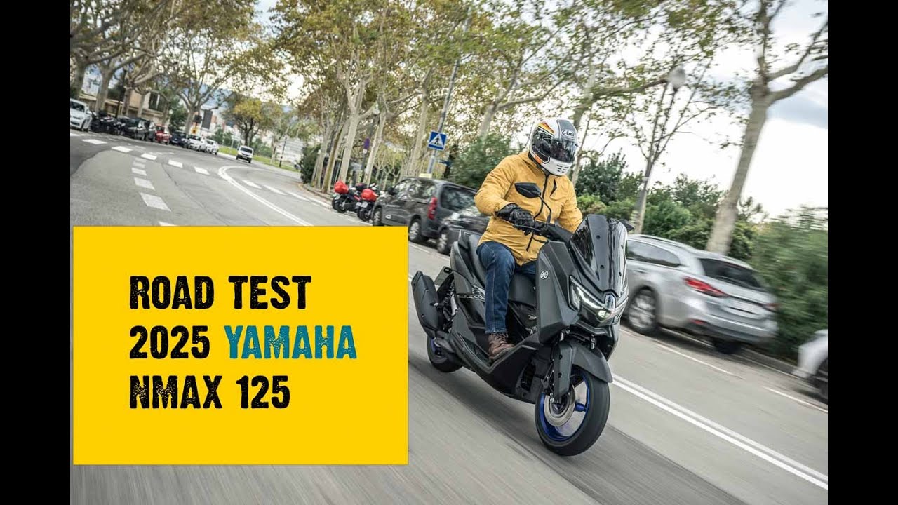 SLUK | 2025 Yamaha NMAX 125 - First ride, on board review - YouTube